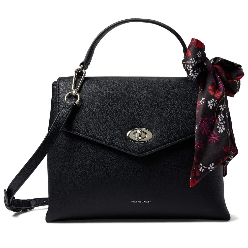 ✨HP!✨ ⏰ Draper James Sawyer Satchel in Black NWT